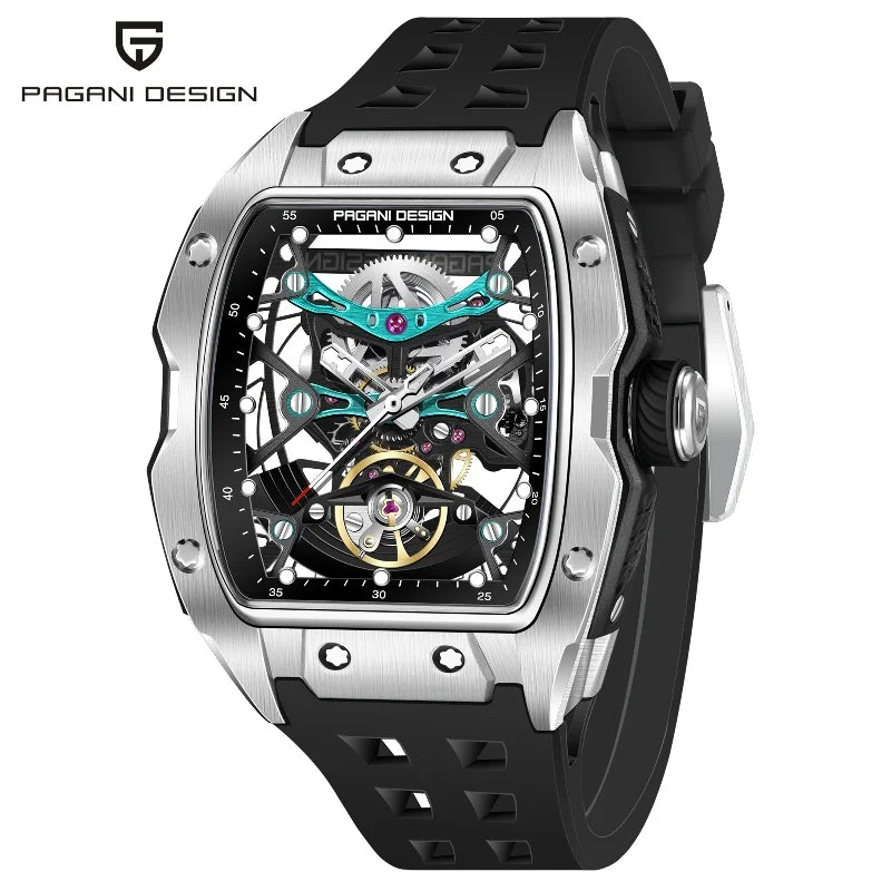ChronoState Urban Skeleton Automatic Stainless Steel Watch for Men