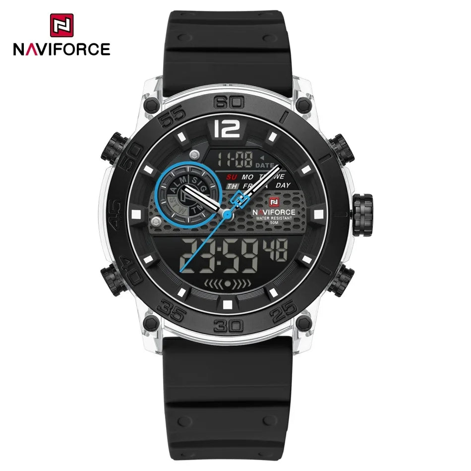 NAVIFORCE NF6104 Dual Display Multifunction Watch