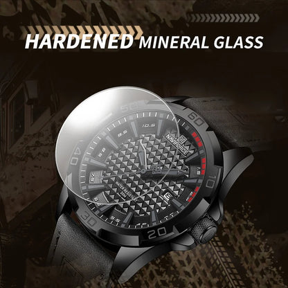 Montre à quartz pour hommes NAVIFORCE de grande marque, Sportive, antichoc, étanche, en cuir, masculine, mode de luxe, décontractée avec calendrier