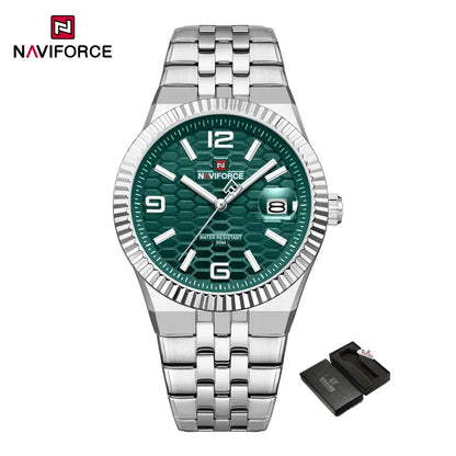Montre à quartz NAVIFORCE NF9277 en acier inoxydable résistante à l'eau