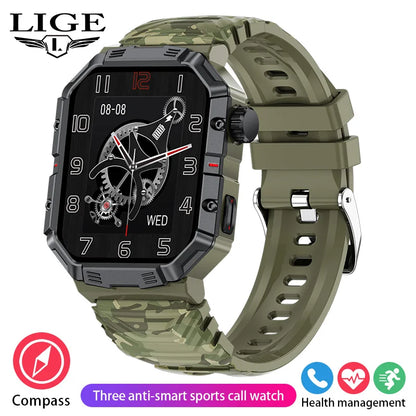 LIGE Montre intelligente GPS Suivi d'activité Appel Bluetooth Moniteur de santé 24h Sport Fitness Étanche Vente flash Bracelet femme