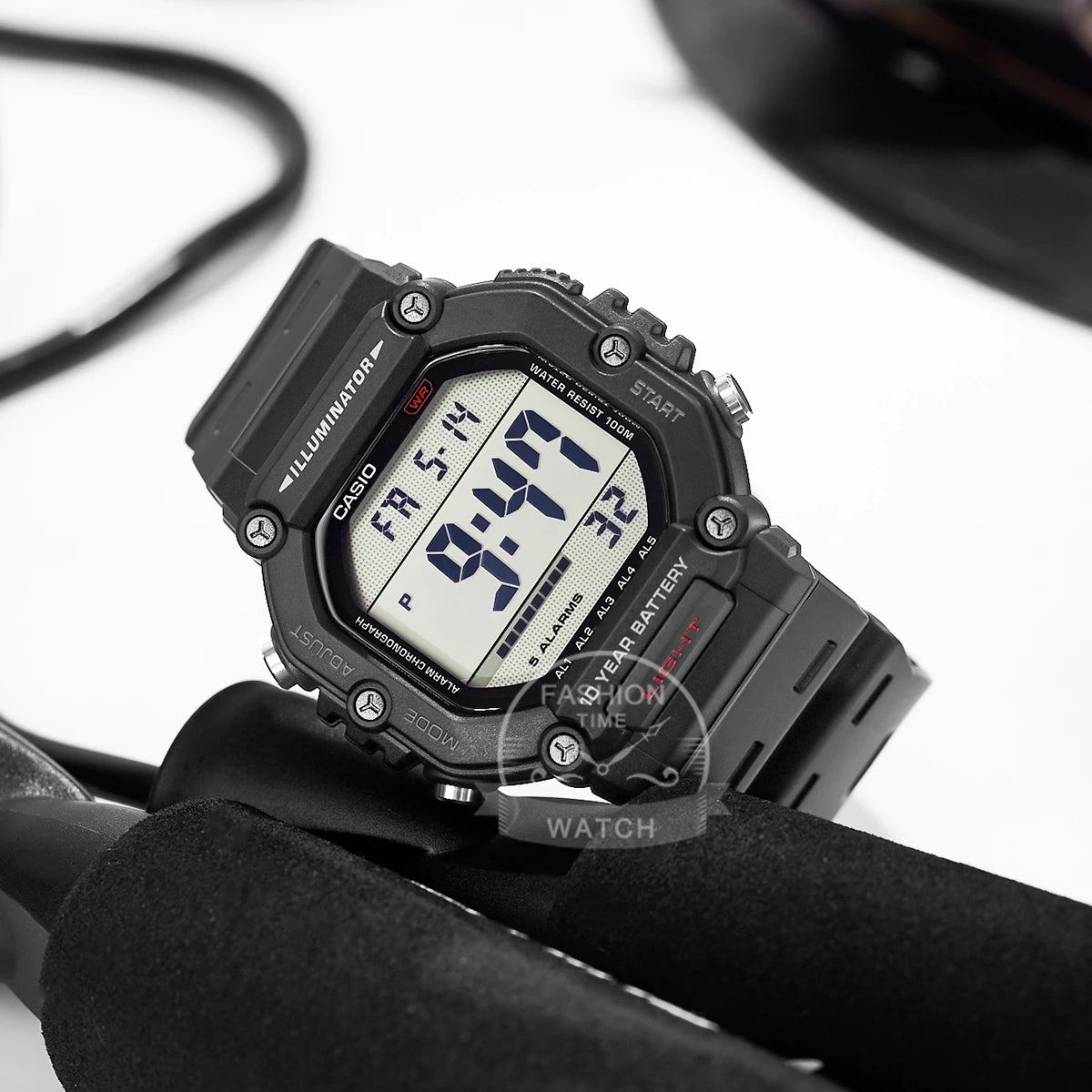 Casio Montre Sport Homme Polyvalente Affichage Numérique Étanche Bracelet Montre AE-1600H-