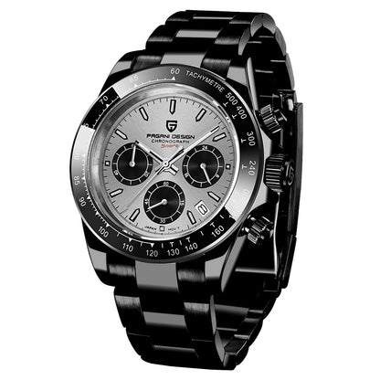 PAGANI DESIGN 2026 NOUVEAU 1664 Montre homme cadran météorite Montre de luxe en saphir à quartz pour hommes Chronographe sport pour hommes Reloj Hombre