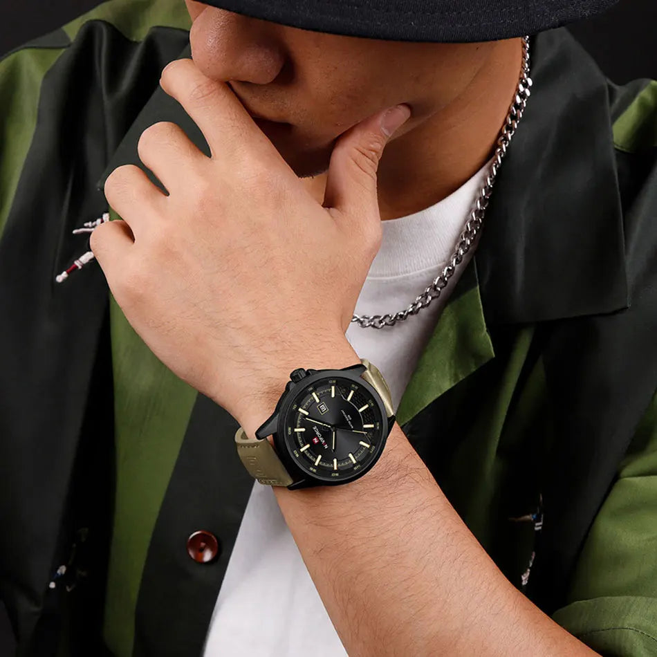 Montres Homme NAVIFORCE Montres-bracelets à Quartz Lumineuses Étanche Calendrier Business Horloges Cadeau Relogio Masculino 2025