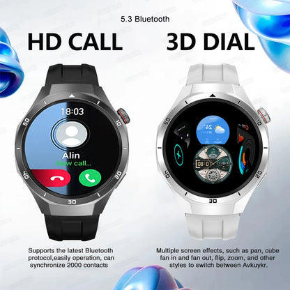 Montre connectée 2026 nouvelle Watch 5 Pro GPS Navigation cartographique 32 Go de mémoire Lecture vidéo et musique Appel NFC Alliage de titane Étanche pour homme
