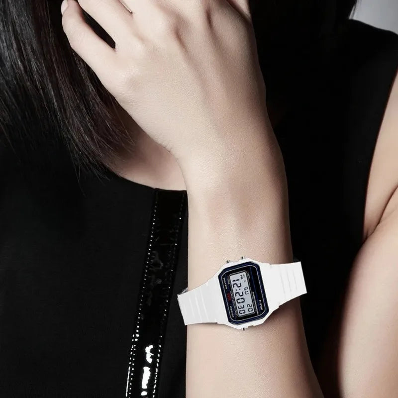 Montre de sport de luxe analogique et numérique militaire LED étanche pour homme, femme et enfant avec bracelet et alarme