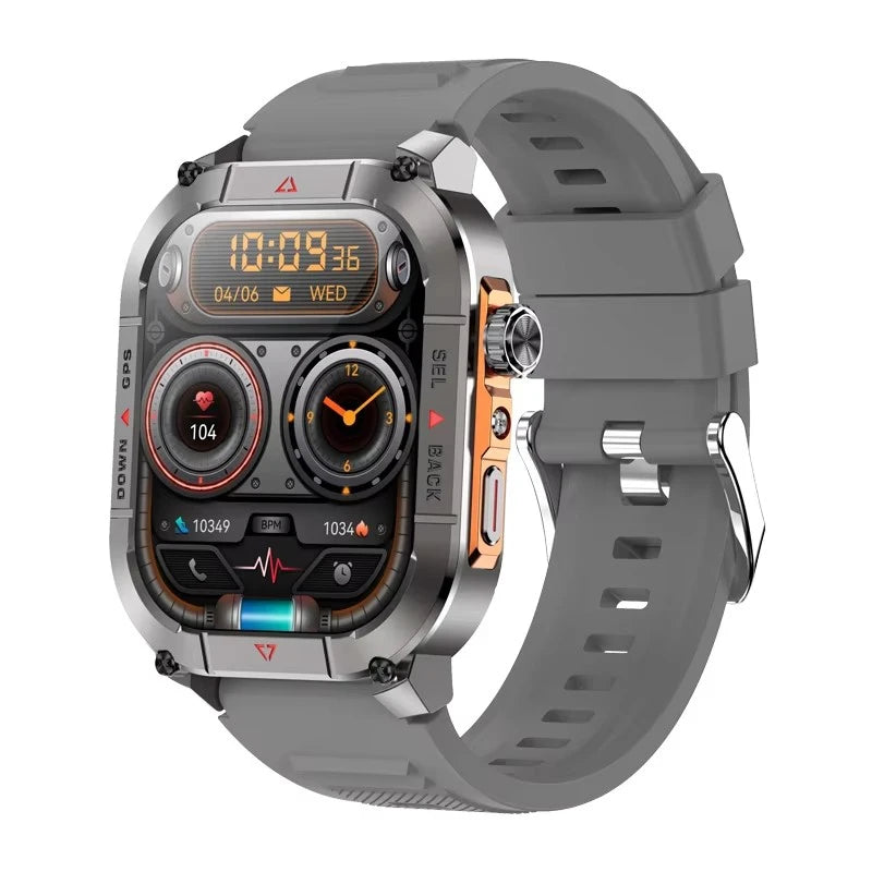 Nouvelle Montre Intelligente HK84 Homme AMOLED Extérieure GPS Positionnement Sportif Boussole Suivi de Forme Physique Appel BT Surveillance Santé Montre Connectée