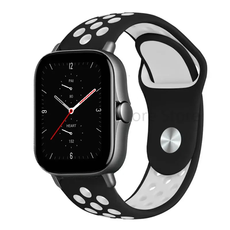 Silicone Strap For Amazfit GTS 4-3-2e Mini/GTR 4-3-Pro-2 47mm/GTR 2e/stratos 3 20mm/22mm Watch band sport Bracelet bip-U-S-lite