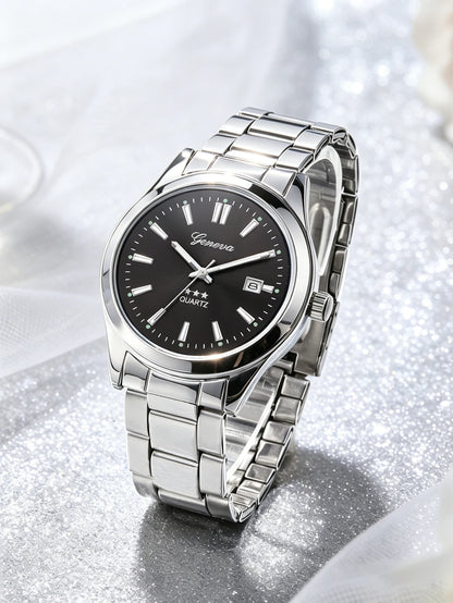 ChronoState Elegance Calendar – Women’s Quartz Steel Watch | Fashion Daily Wristwatch