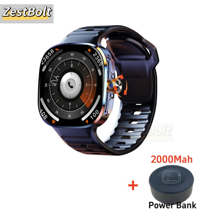 Montre connectée M99 avec écran Amoled plus grand de 2,4 pouces, menu à 12 panneaux, caméra rotative à 190°, batterie de 2100 mAh et système d'exploitation Android 10.0