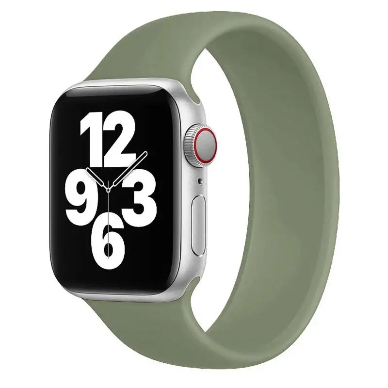 Solo Loop silicone for apple Watch Bands 40mm 44mm 45 41 49mm 42mm 46mm 38 bracelet iwatch series 11 10 9 8 7 6 se3 ultra2 strap