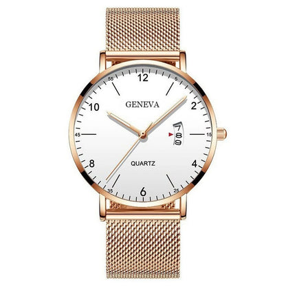 ChronoState Ultra Thin Mesh – Luxury Quartz Business Watch | Waterproof Steel Men’s Watch
