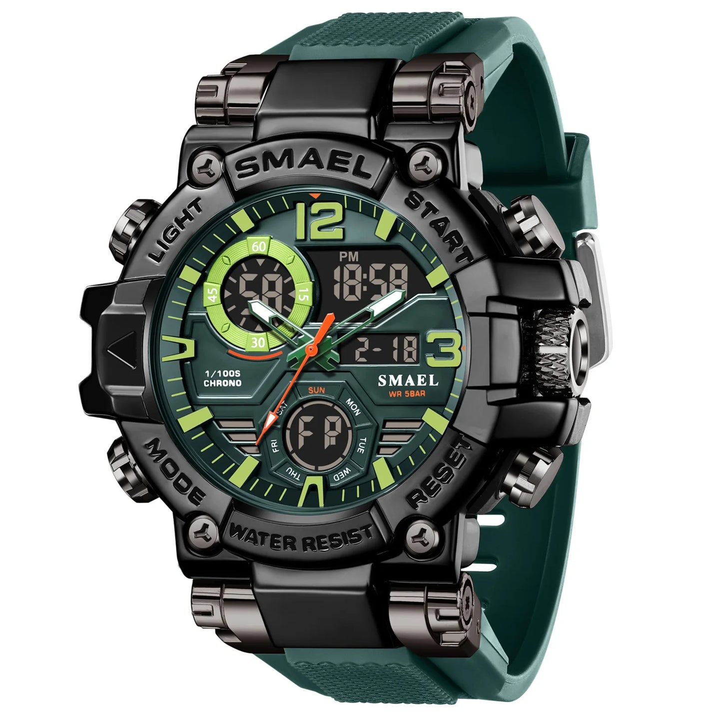 Montre de marque SMAEL 8110 étanche, Dropshipping, avec alarme et veilleuse, pour jeunes, style mode et affaires, mouvement à quartz, sport