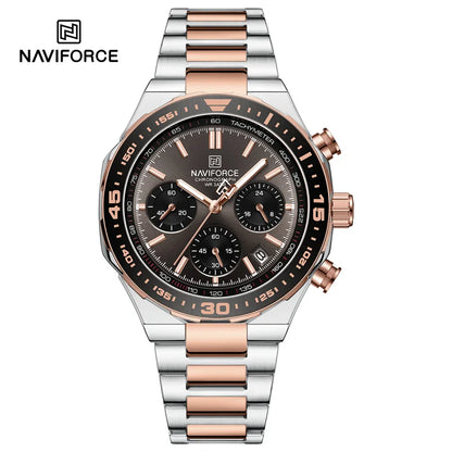 NAVIFORCE NF8049 Stainless Steel Big Face Chronograph