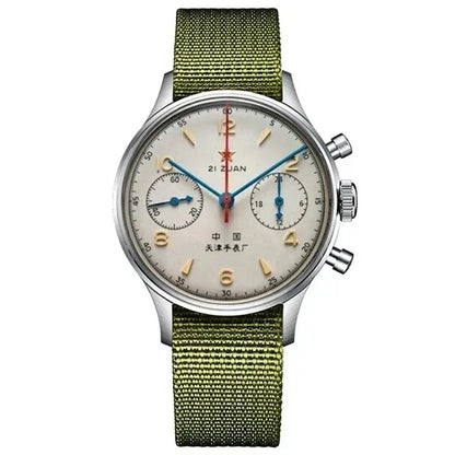 Montres homme 1963 montre automatique pilote 42mm étanche chronographe quartz rétro montre habillée vintage
