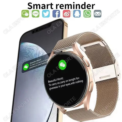 2025 Nouvelle Smartwatch Femme Appel Bluetooth Montres Dame Sport Étanche Fréquence Cardiaque Sommeil Smart Watch pour Femme Cadeau