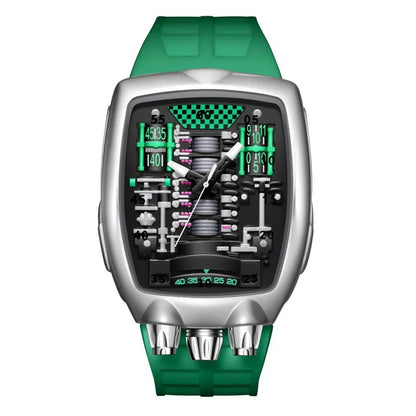 Alien Y2k Transparent hollow design Quartz Watch Mens Special Creative unique case Shape Design Fashion Men Watch AAA Clock