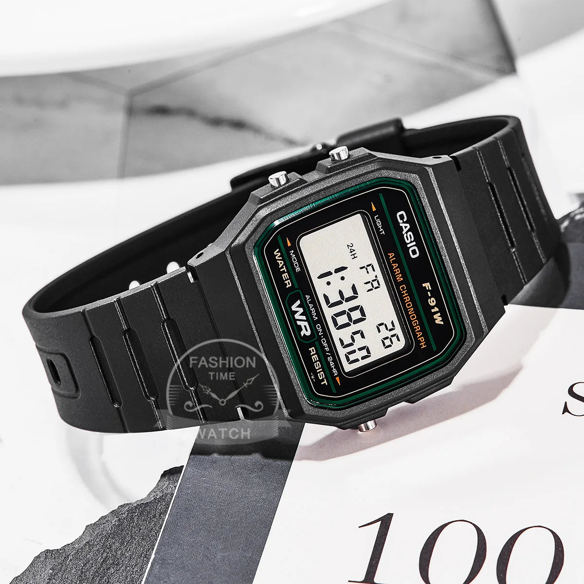 Montre Casio homme, ensemble de luxe, militaire, LED, montre numérique, sport, étanche, montres neutres