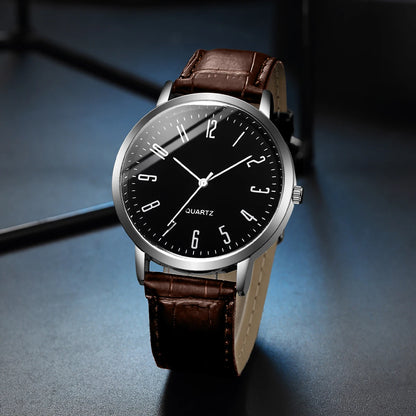 ChronoState Arabic Vintage Set – Collection 4 montres à quartz et bracelets | Coffret cadeau homme avec bracelet en cuir