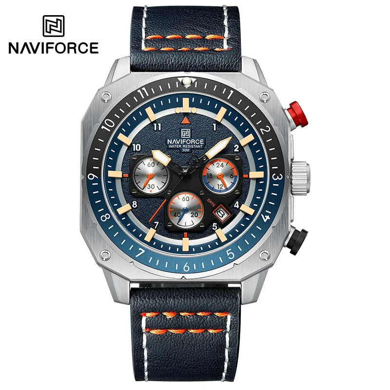 NAVIFORCE NF8057 Chronograph 24-Hour Date Display Watch