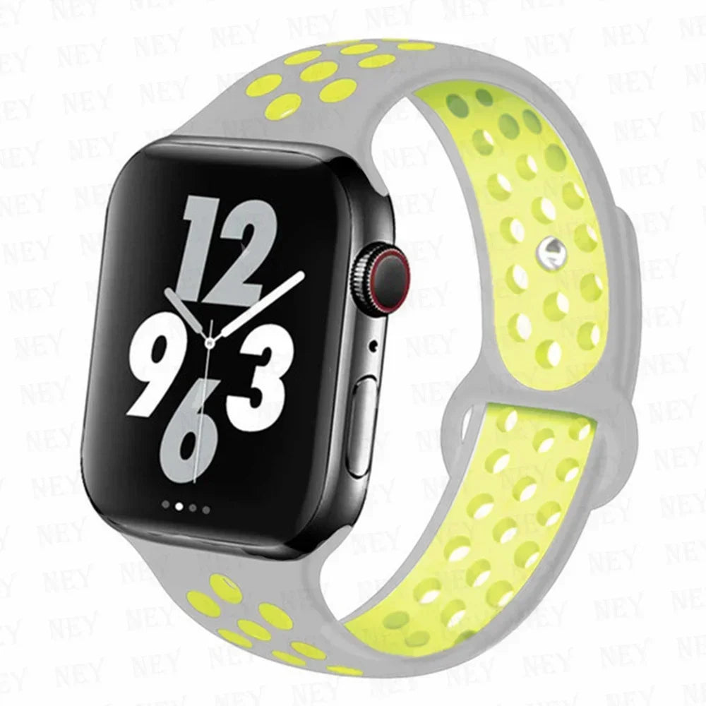 Sport Strap For Apple Watch Band Ultra 49mm 44mm 45mm 38/40mm/41mm Silicone Pride Bracelet correa iWatch Series 8 7 6 4 5 3 9 SE