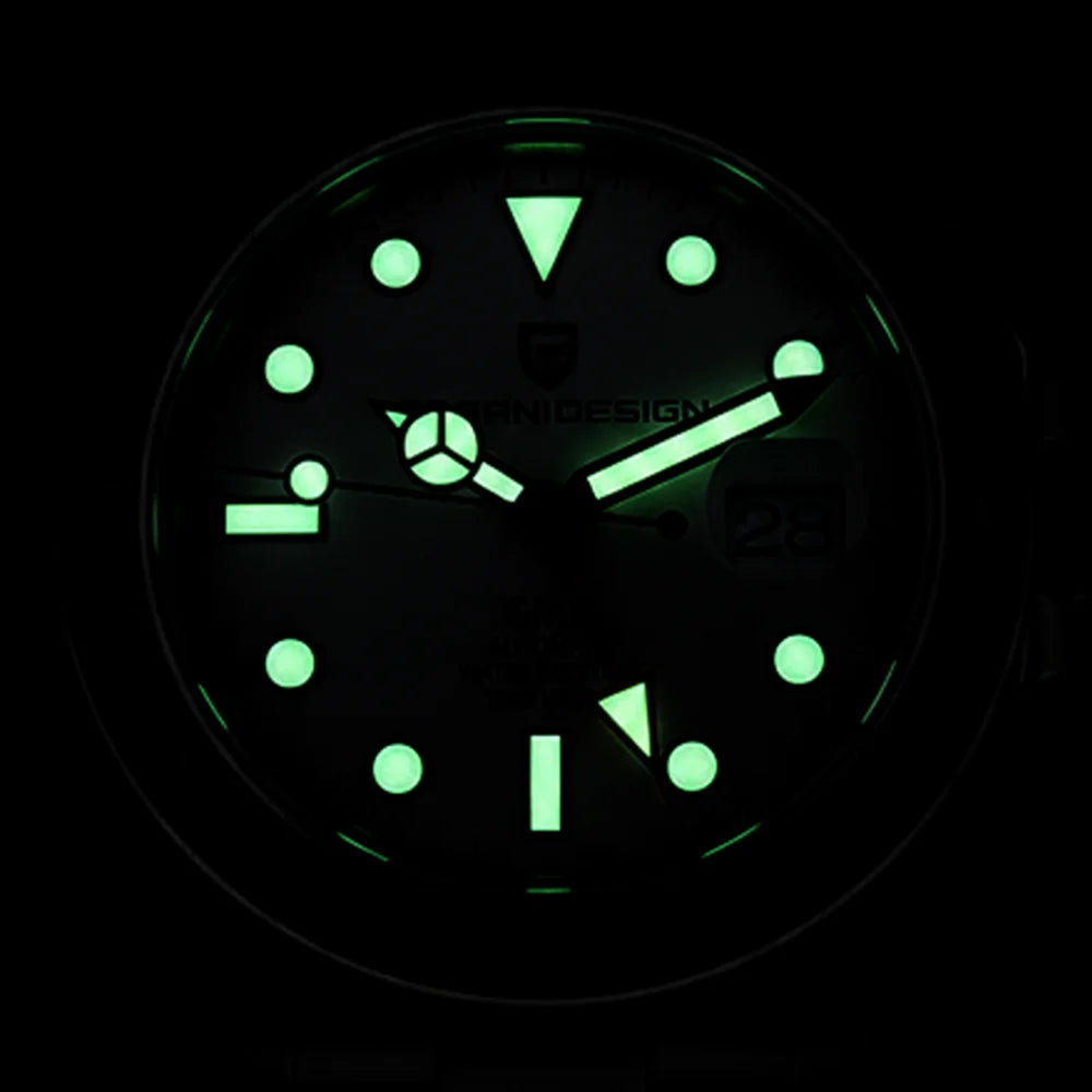 Pagani Design 2026 Nouvelle montre de plongée pour homme 42 mm saphir automatique mécanique GMT 100 m étanche PD1682
