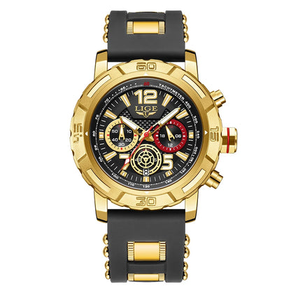 Relogio Masculino LIGE Sport Men Watch Montre Homme de Luxe de Marque Supérieure à Quartz Montre-Bracelet Homme Tendance Militaire Étanche Chronographe Horloge Masculine
