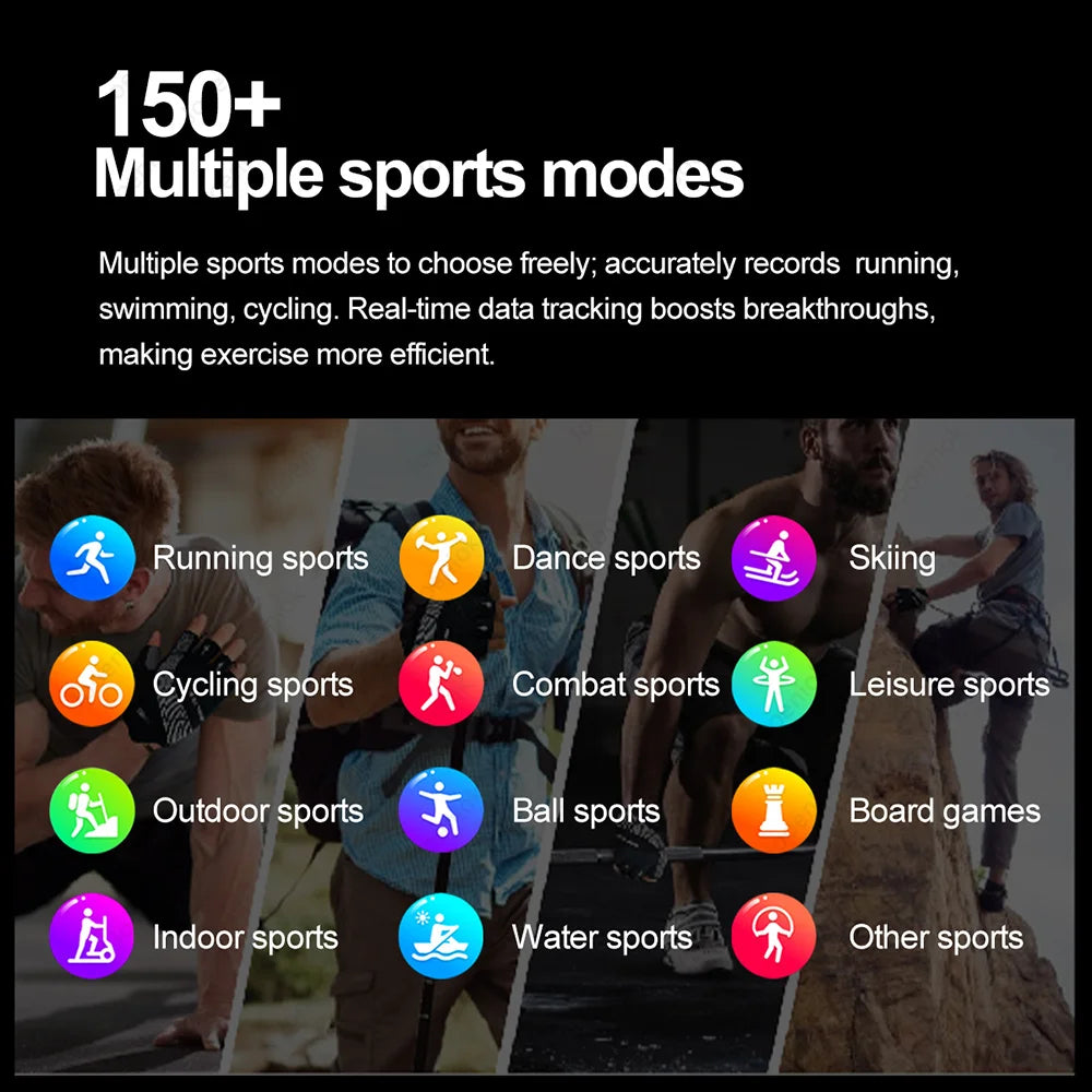 Nouvelle Montre Connectée Homme 2026 Watch 5 Pro Mise à Jour GPS NFC 360*360 AMOLED HD Appel Bluetooth Étanche Pour Android iOS