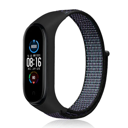 Nylon loop Mi band 4 5 6 Strap Replacement Soft Adjustable Wrist Watchband Pulsera correa For Xiaomi Mi band 3 4 5 6 7 Bracelet
