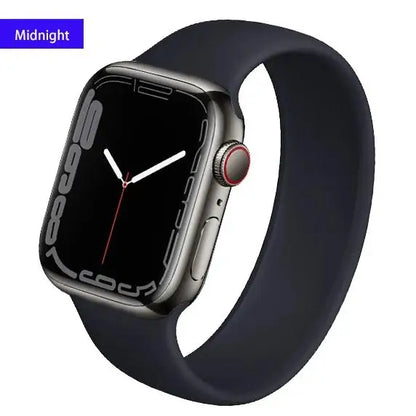 Solo Loop silicone for apple Watch Bands 40mm 44mm 45 41 49mm 42mm 46mm 38 bracelet iwatch series 11 10 9 8 7 6 se3 ultra2 strap
