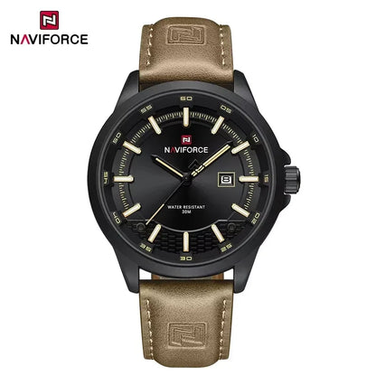 Montres Homme NAVIFORCE Montres-bracelets à Quartz Lumineuses Étanche Calendrier Business Horloges Cadeau Relogio Masculino 2025