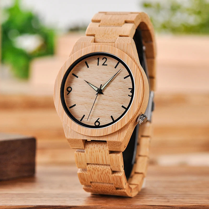 BOBO BIRD Montre Homme en Bois Bambou Montres relogio masculino Mouvement Japonais Horloge Montre Cadeau Personnalisé Dropshipping