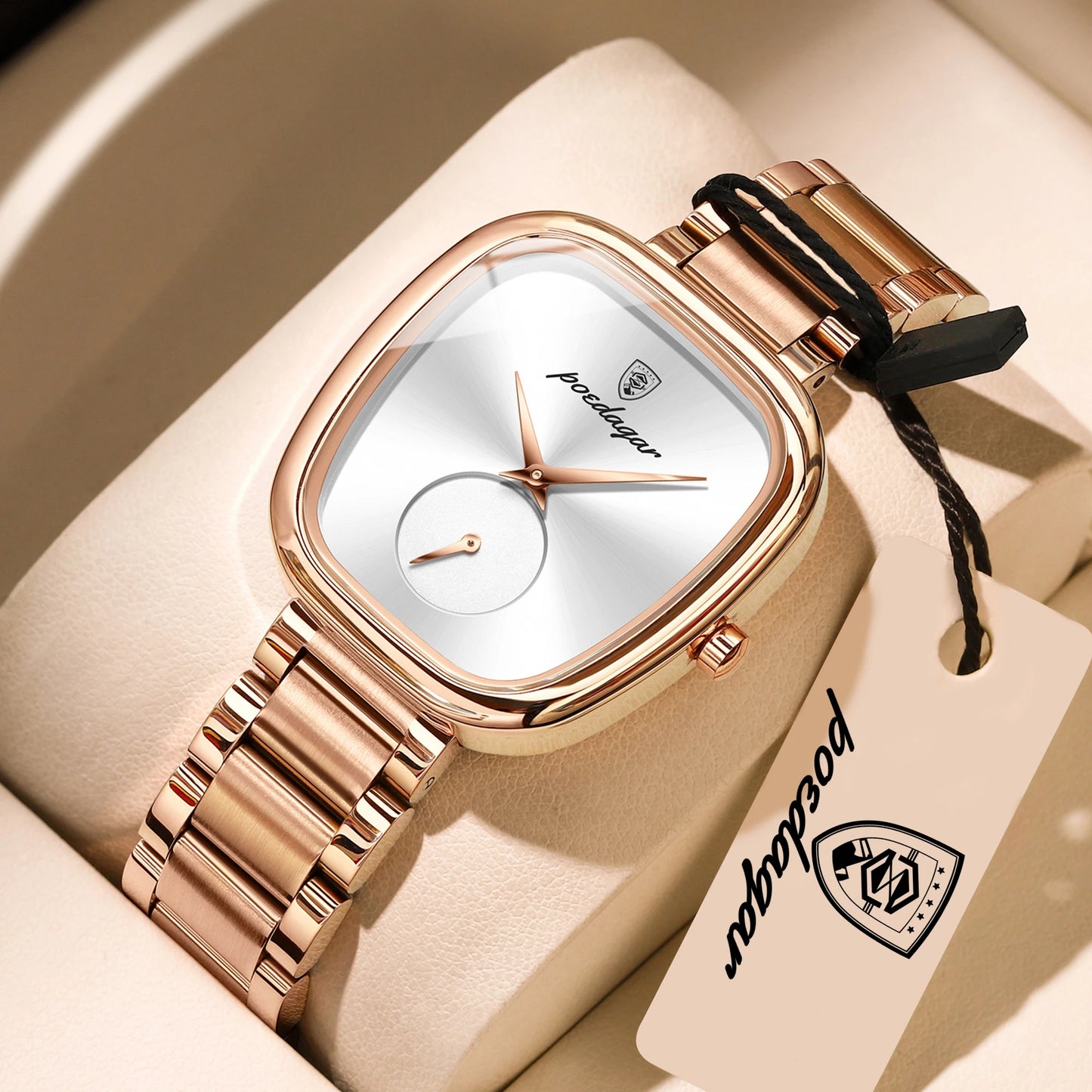 POEDAGAR Elegant Luxury Watch For Woman Waterproof Stainless Steel Women's Quartz Watches Simple High Quality Ladies Wristwatch