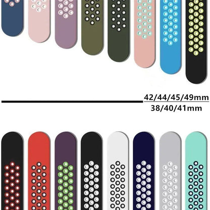 Sport Strap For Apple Watch Band Ultra 49mm 44mm 45mm 38/40mm/41mm Silicone Pride Bracelet correa iWatch Series 8 7 6 4 5 3 9 SE
