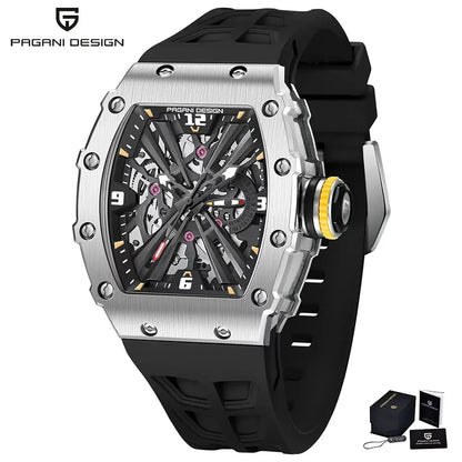 ChronoState Silver Phantom VH65 Skeleton Quartz Watch for Men