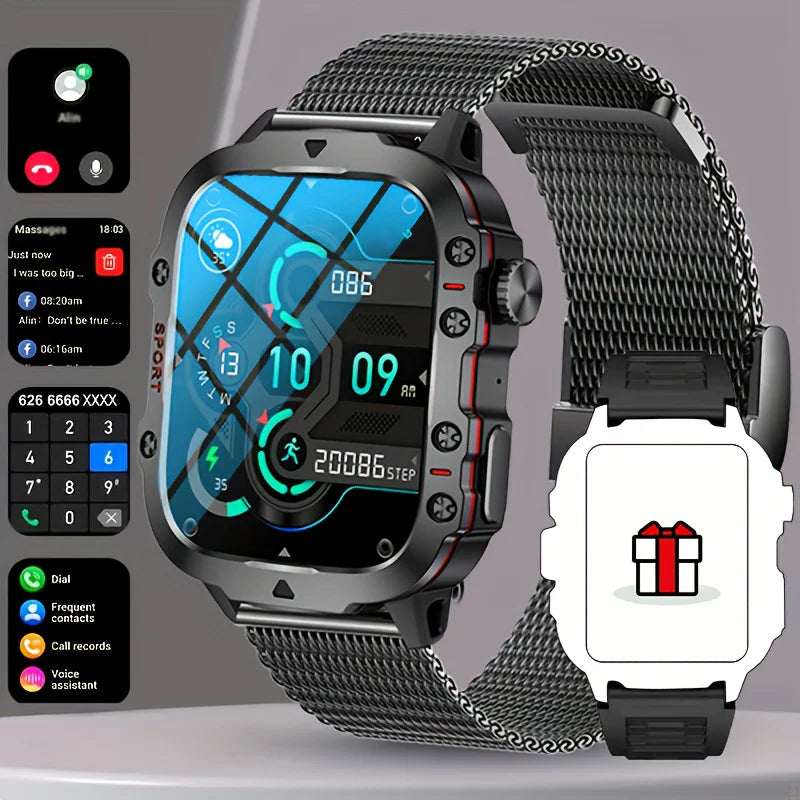 2026New NFC Smat Watch Women 1.96-inch Blood Pressure Heart Rate Bluetooth Call Female Health Smarwatches Ladies For Android IOS