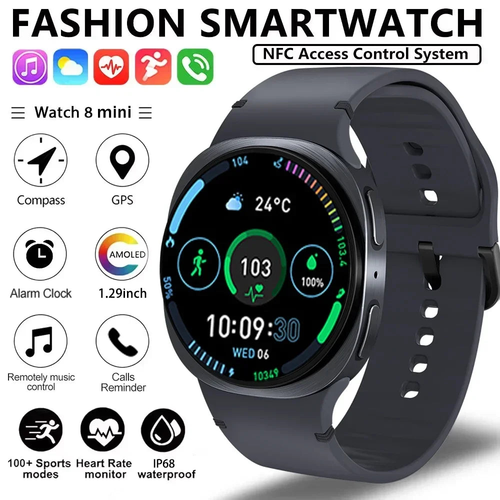 2026 New Waterproof HD Smart Band Watch Real-time Weather Forecast Men Watches Sports Ladies AMOLEDFor Android IOS holiday gifts