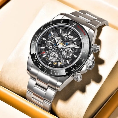 ChronoState Noir Prestige Automatic Luxury Chronograph Watch for Men