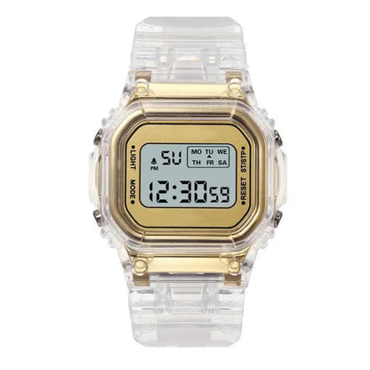 Luxury Women's Rose Gold Silicone Watches Women Fashion LED Digital Clock Casual Ladies Electronic Watch Reloj Mujer 2025