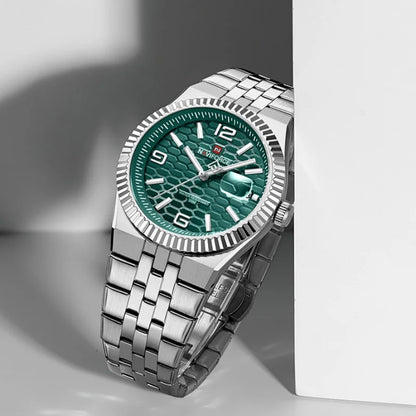 Montre à quartz NAVIFORCE NF9277 en acier inoxydable résistante à l'eau