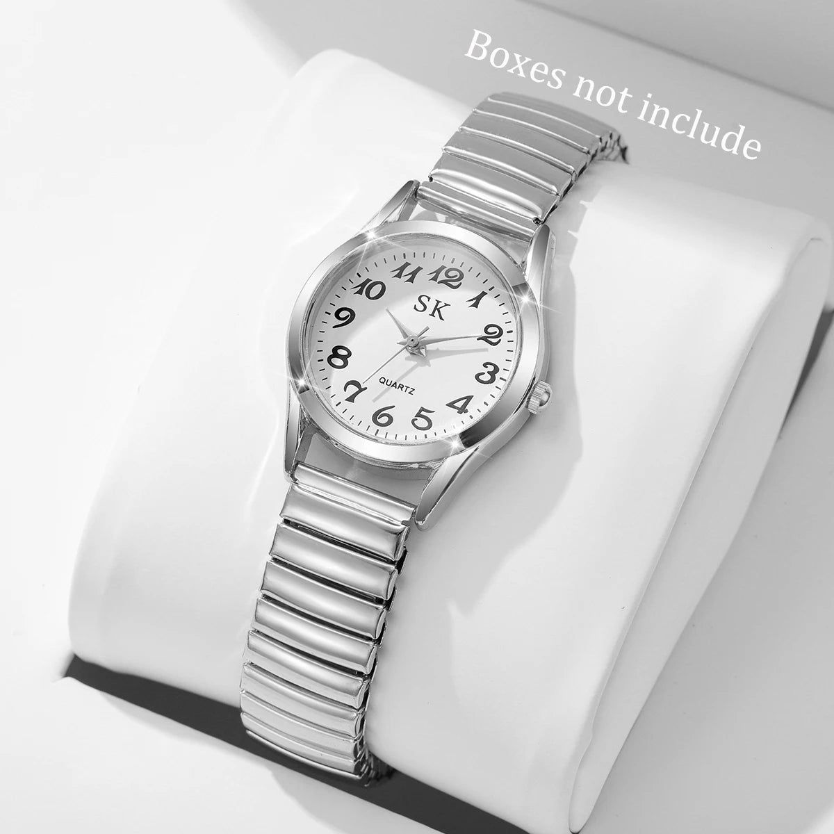 Montres Élégantes pour Femmes à Petit Cadran, Montre à Quartz Tendance avec Bracelet Élastique, Reloj Mujer (Sans Boîte)