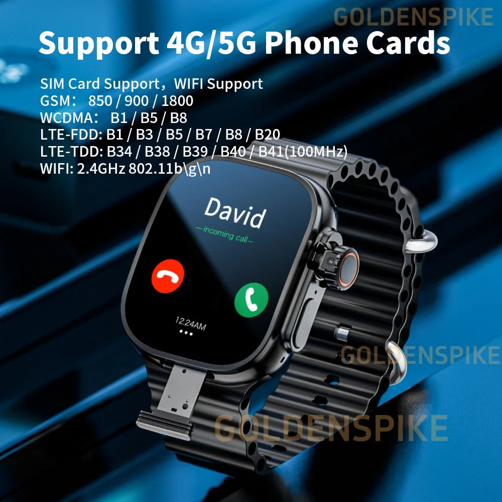 Montre intelligente S10 Ultra 3, écran incurvé AMOLED de 2,26 pouces, montre connectée pour hommes avec caméra rotative à 190°, GPS, Wi-Fi, boussole, Google Play Store