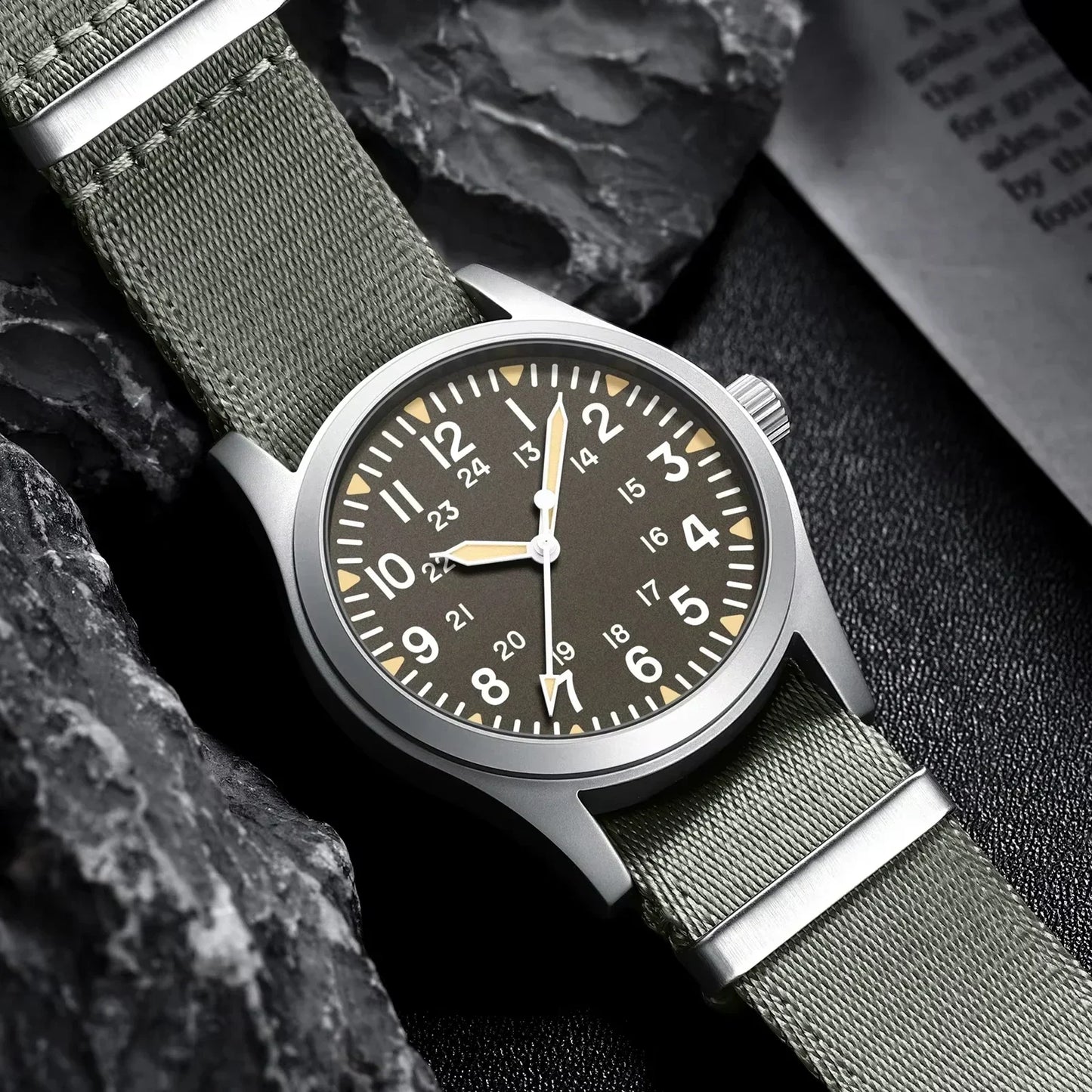 Montre Homme MILITREK 2026 Nouvelle Montre Militaire Rétro Quartz VH31 37mm Saphir Acier Inoxydable Étanche 100m Lumineux C3 Reloj Hombre