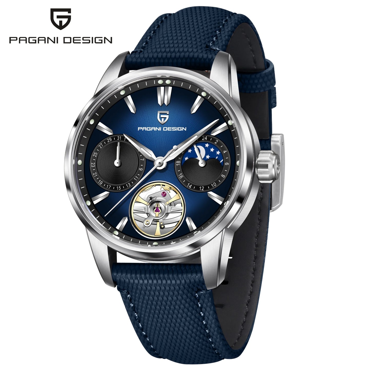 PAGANI DESIGN 2026 E3255Y Mechanical Sapphire Crystal Watch