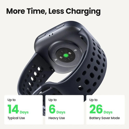 Montre connectée Amazfit Bip 6 46 mm, autonomie de 14 jours, écran AMOLED 1,97", GPS et cartes gratuites, IA, appels et SMS Bluetooth, santé, fitness