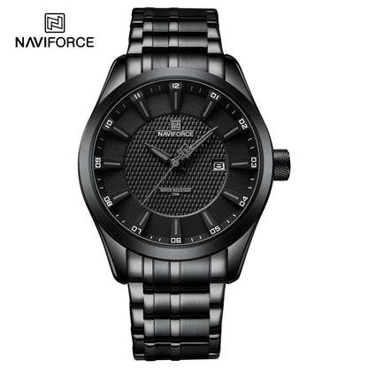 Montre NAVIFORCE Homme de Marque Haut de Gamme Étanche Quartz Business Décontractée Montres-bracelets Bracelet Acier Inoxydable Date Horloge Relogio Masculino