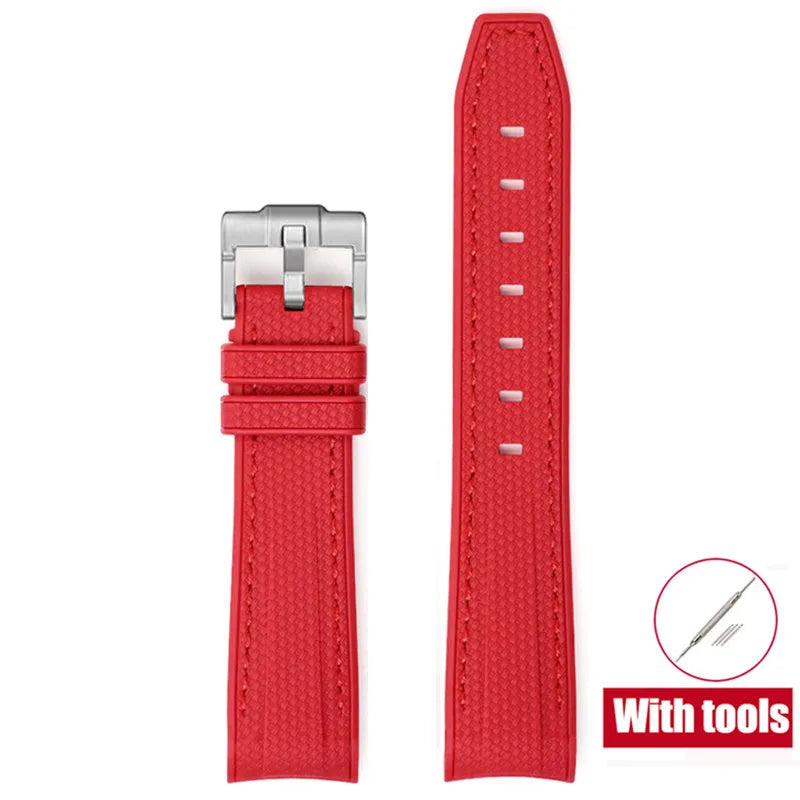 20mm Diving Strap for Omega X Swatch Joint MoonSwatch Men Women Arc Curved End TPU Rubber Bracelet for Rolex Watch Band Tools