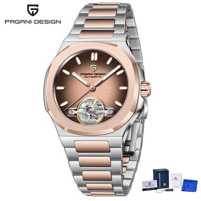 ChronoState Velocity Tourbillon Skeleton Automatic Luxury Watch for Men