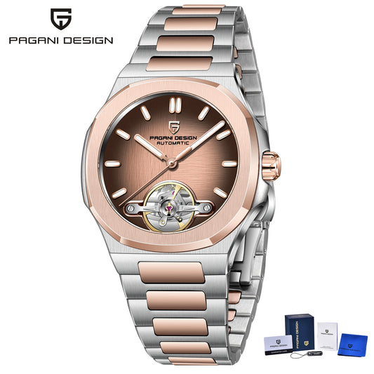 ChronoState Velocity Tourbillon Skeleton Automatic Luxury Watch for Men