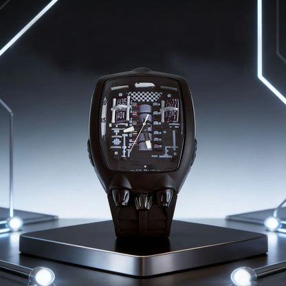 Alien Y2k Transparent hollow design Quartz Watch Mens Special Creative unique case Shape Design Fashion Men Watch AAA Clock